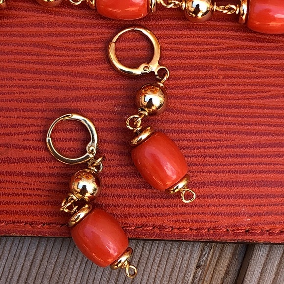 🧡 Beautiful and bold beaded jewelry set NWOT - Picture 7 of 8